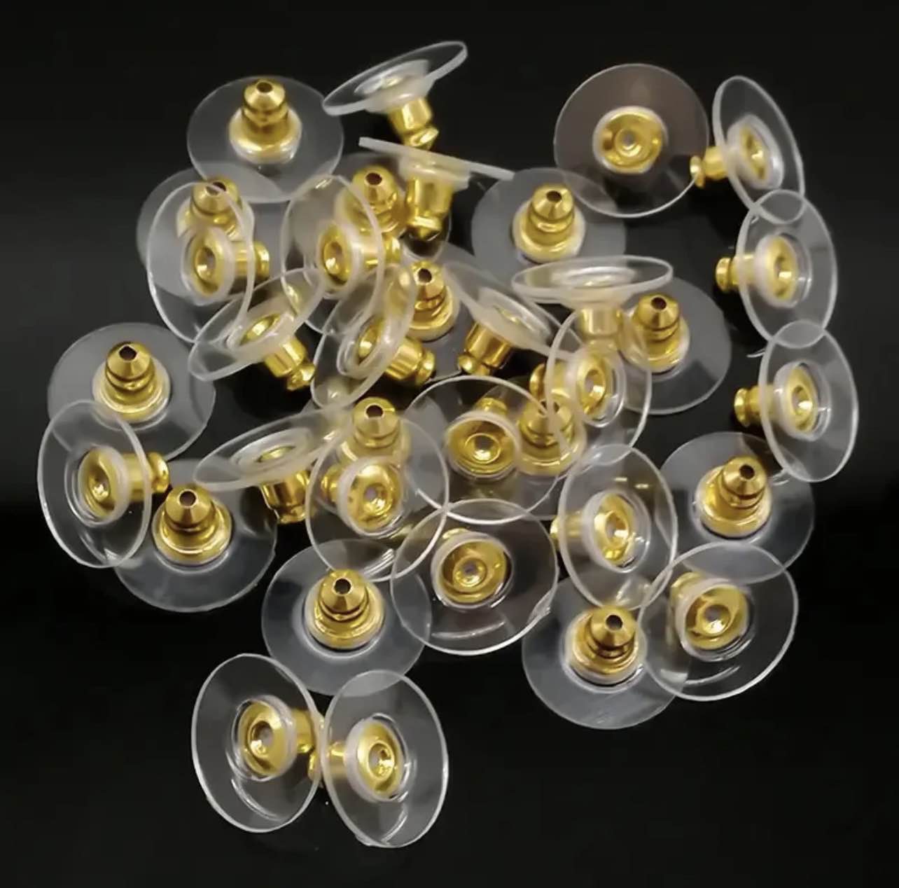 20/50/100/200Pcs Clear Rubber Earring Backs Soft Earnuts for Stud Earrings Silicone Earring Stoppers DIY Jewelry Making Accessories | Falcon Traders Faisalabad