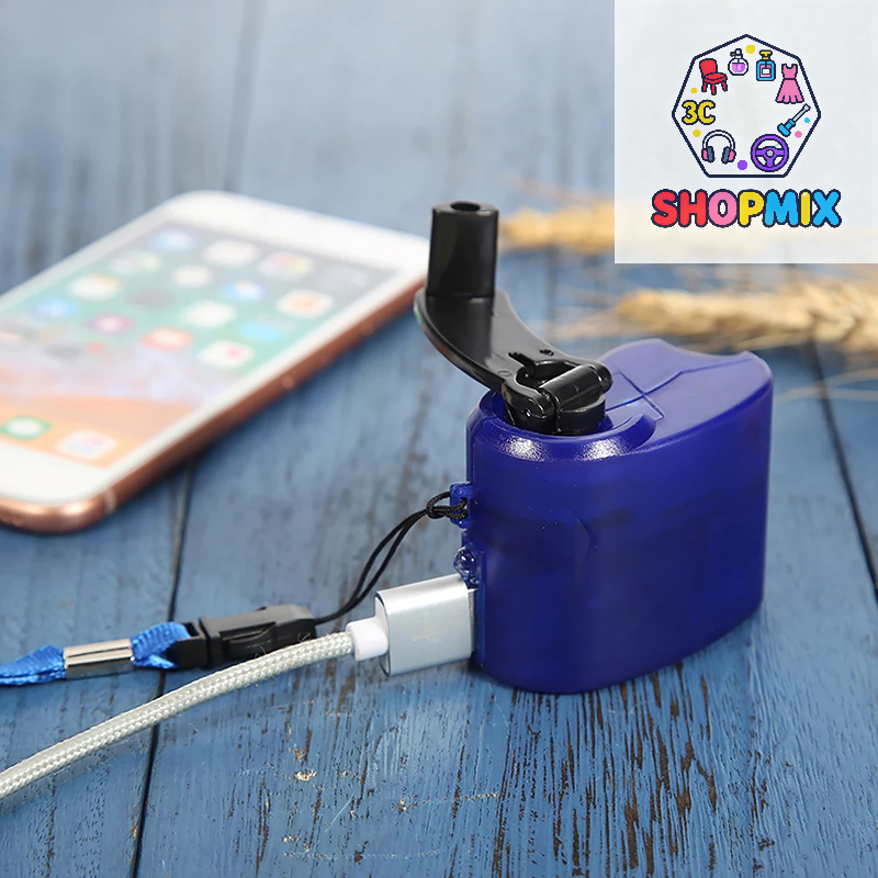 Emergency Outdoor Hand Crank Power Dynamo Emergency Charger 5.5V Travel Charger Outdoor Survival Accessories