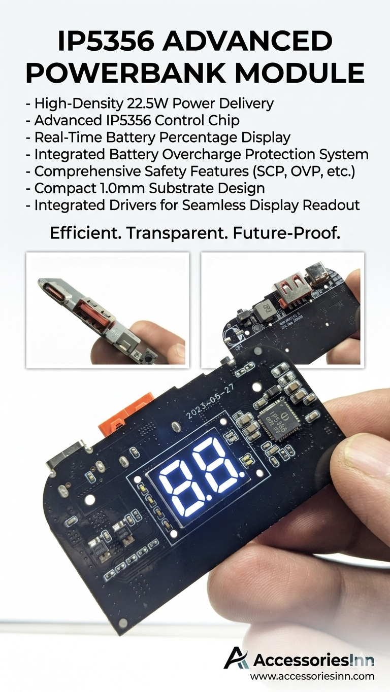 Super fast charging 22.5 watt QC 3.0 Display LED USB 9V/2 18W 12V/2.5A 5V 4.5A 22.5W Type-C  typec Mobile Power Bank 18650 Charging Module powerbank Circuit Protection