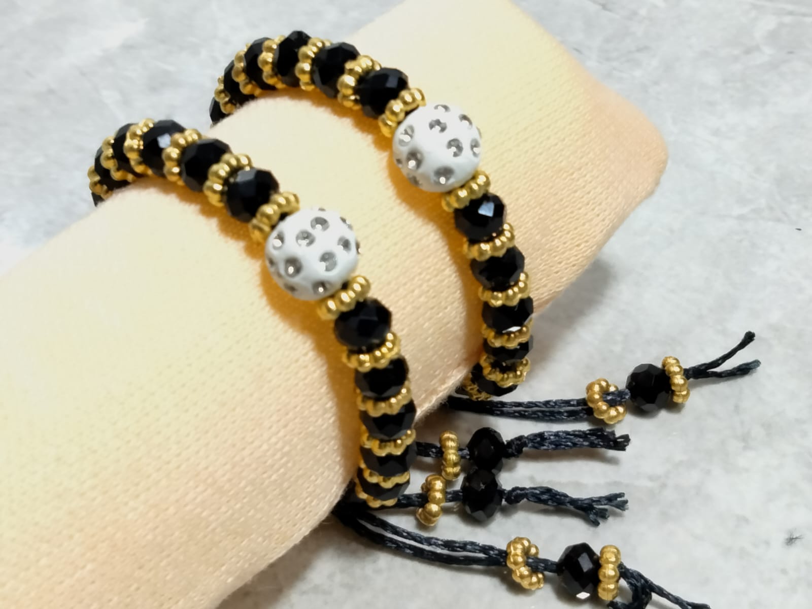 Black and Golden Bracelet for New born baby