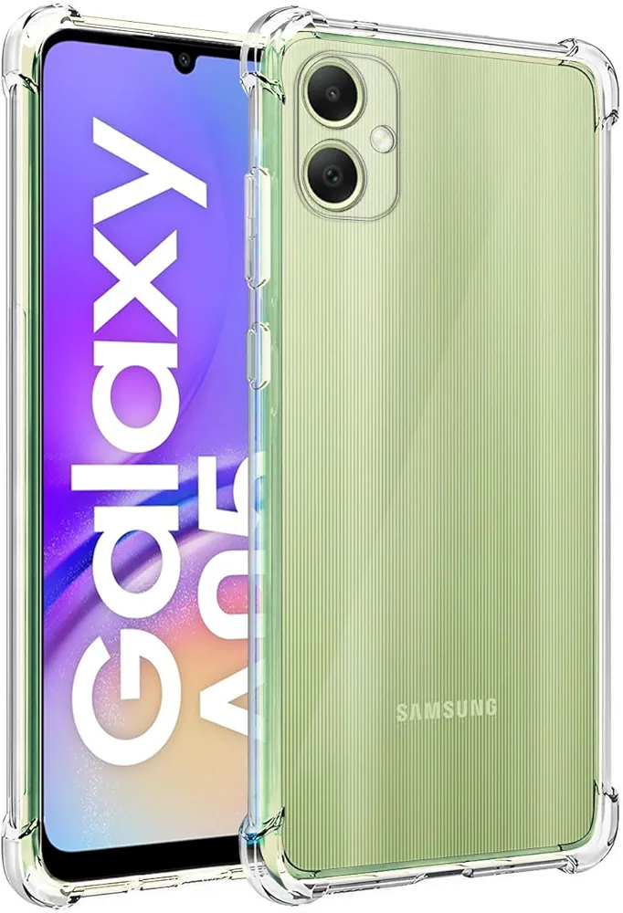 Samsung Galaxy A05 Soft Shock proof Jelly Back Cover Transparent Case price in Pakistan