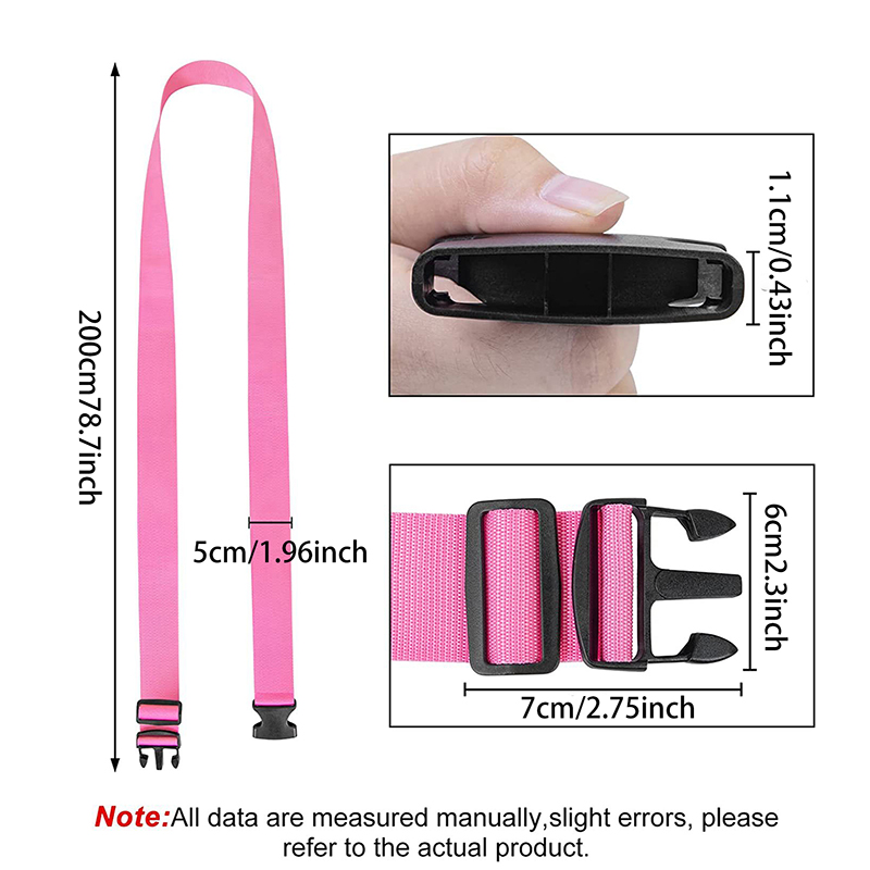 NEW Straight Shaped Luggage Straps for Suitcase,Luggage Belt with Adjustable Release Buckle Travel Accessory,Easily Identified