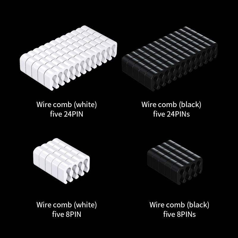 LDPCSJ Cable Comb Computer Power Supply Module Cable Comb Motherboard 24PIN Cable Organizer CPU Graphics Card Cable Clamp