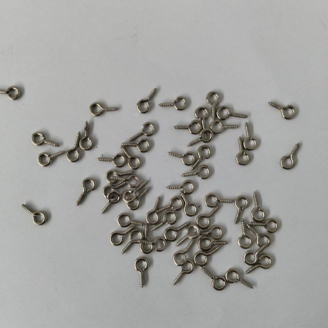 Mini Screw Pendants, Eyepin Keychain Hooks, Threaded Pins for Bracelets and Necklaces DIY Jewelry Accessories