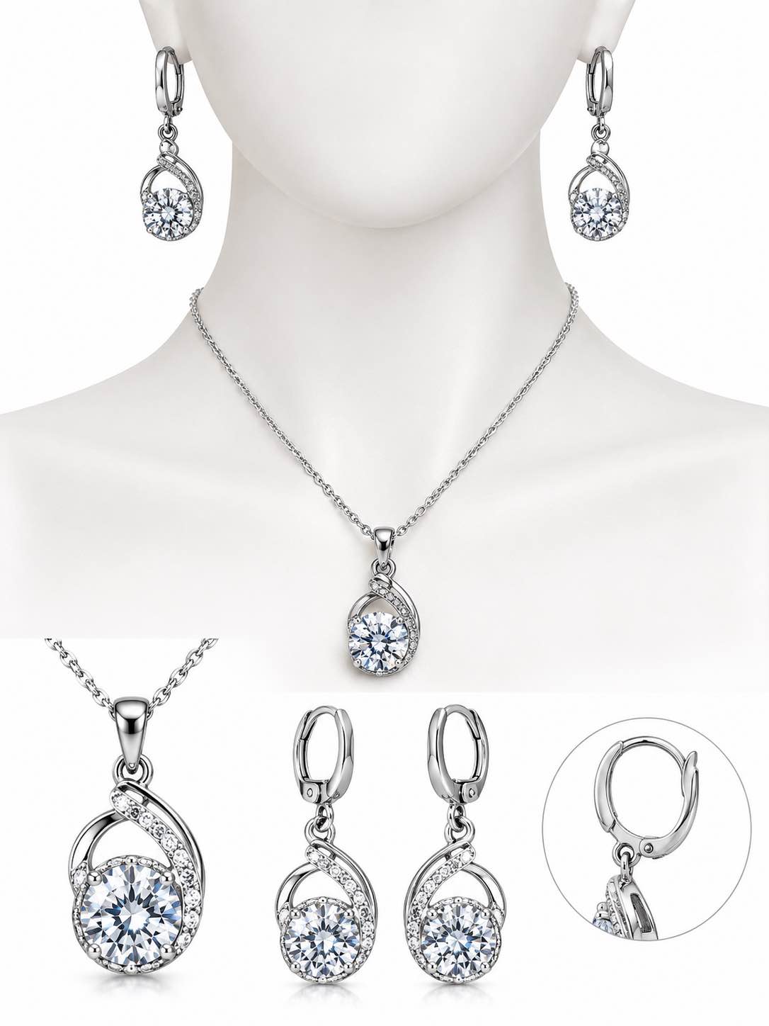 925 Silver Jewellery /Sterling Silver/ Little Daisy Silver/Flower Jewellery/ Necklace/Earrings/Imported Jewellery