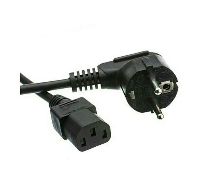 100% BEST QUALITY POWER  CABLE FOR PC AND PRINTER l 1.5 METER LENGTH l BLACK COLOR