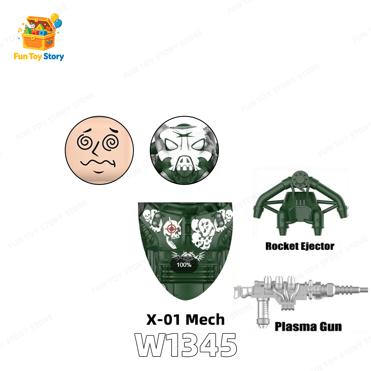 T60 Power Armored Officer Character Compatible with Third Party Models, Building Blocks, Toys, , and Enthusiasts' Collectio