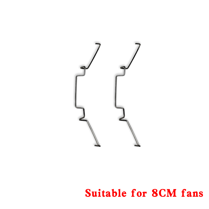 2PCS/lot 80/90/120MM Cooler Fan Buckle Computer CPU Cooling Fan Clips 304 Stainless Steel Wire Fastener Buckle Bracket