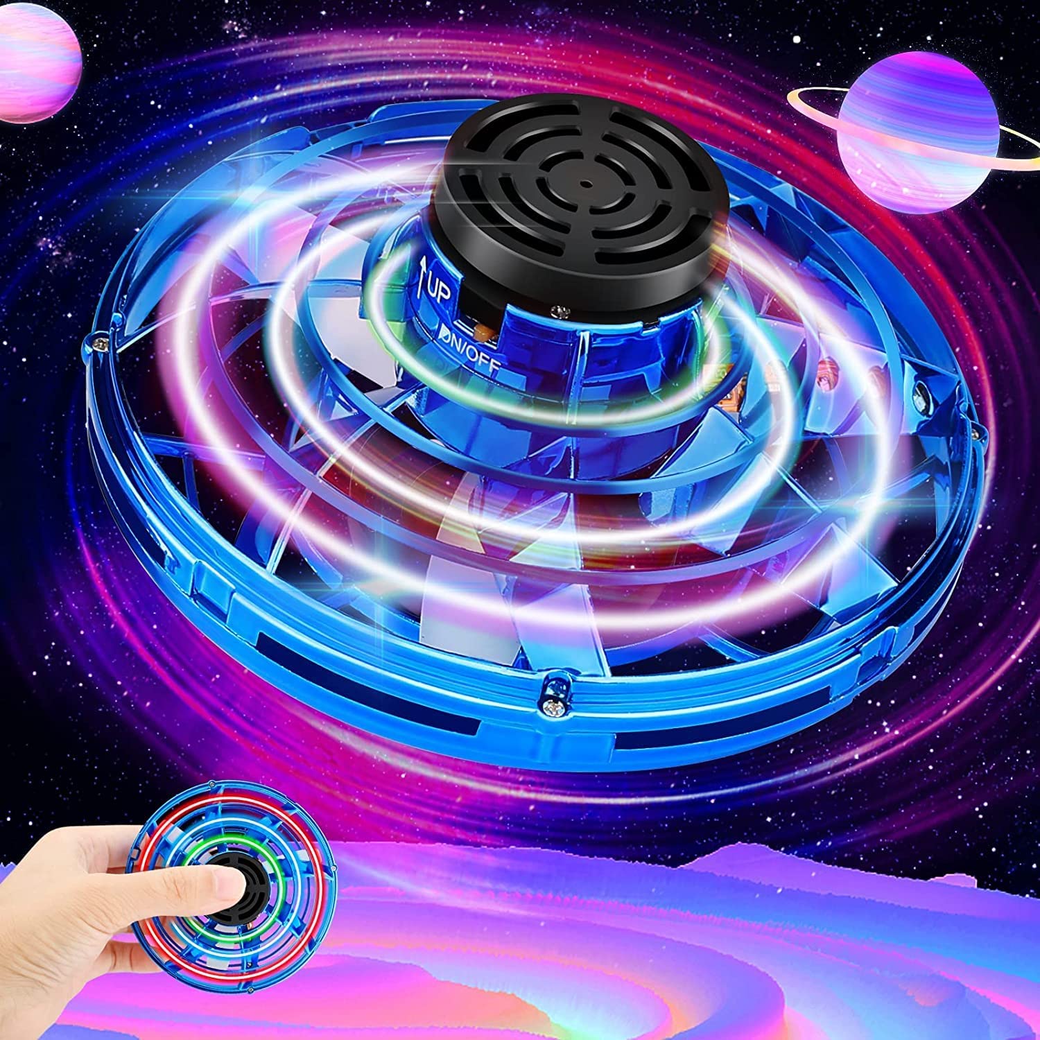 Mini Ufo Drone | Rechargeable | Boomerang Function | Led Lights