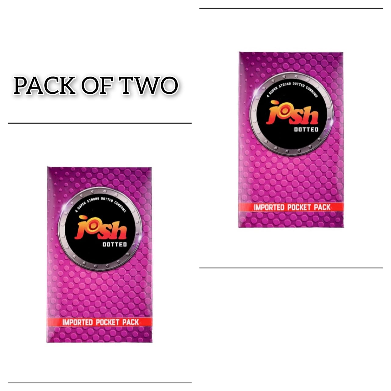joosh dotted pack of 3×2 total 6 piece