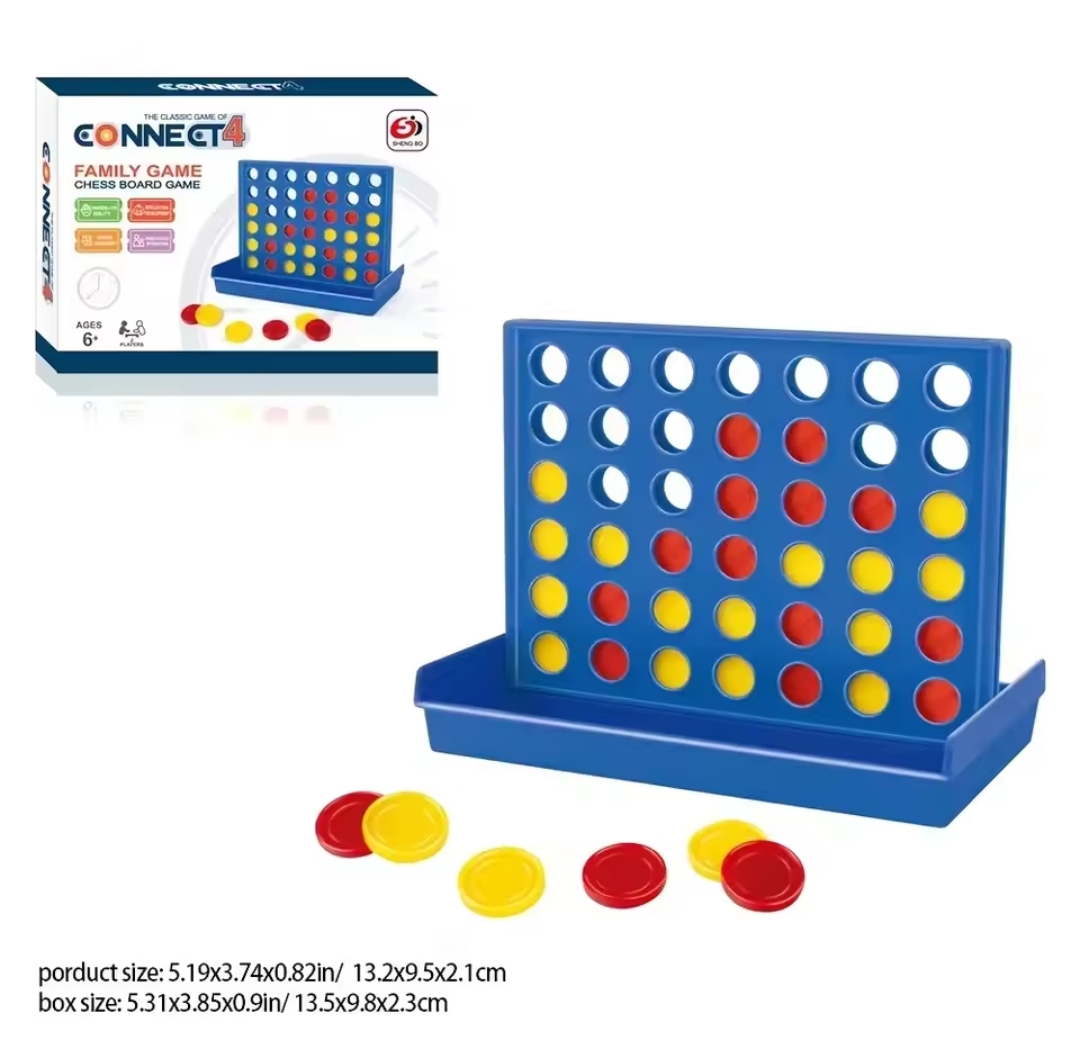 Four In A Row Connect Classic Family Board Game Toys Fun Educational Toy For Kids