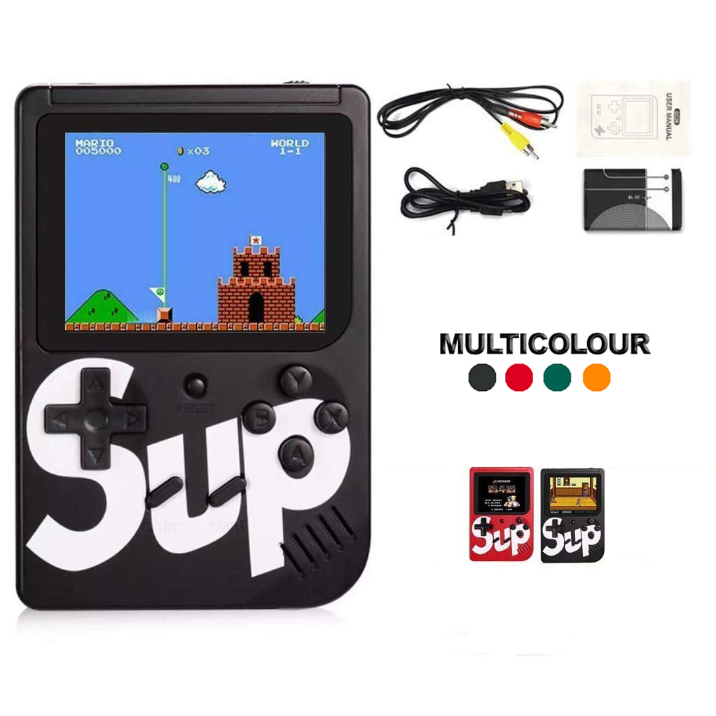 SUP Game Box Plus Console With Controller 400 in 1 Retro Video Games For Kids Handheld Game PAD Gamebox Connects with LCD And TV