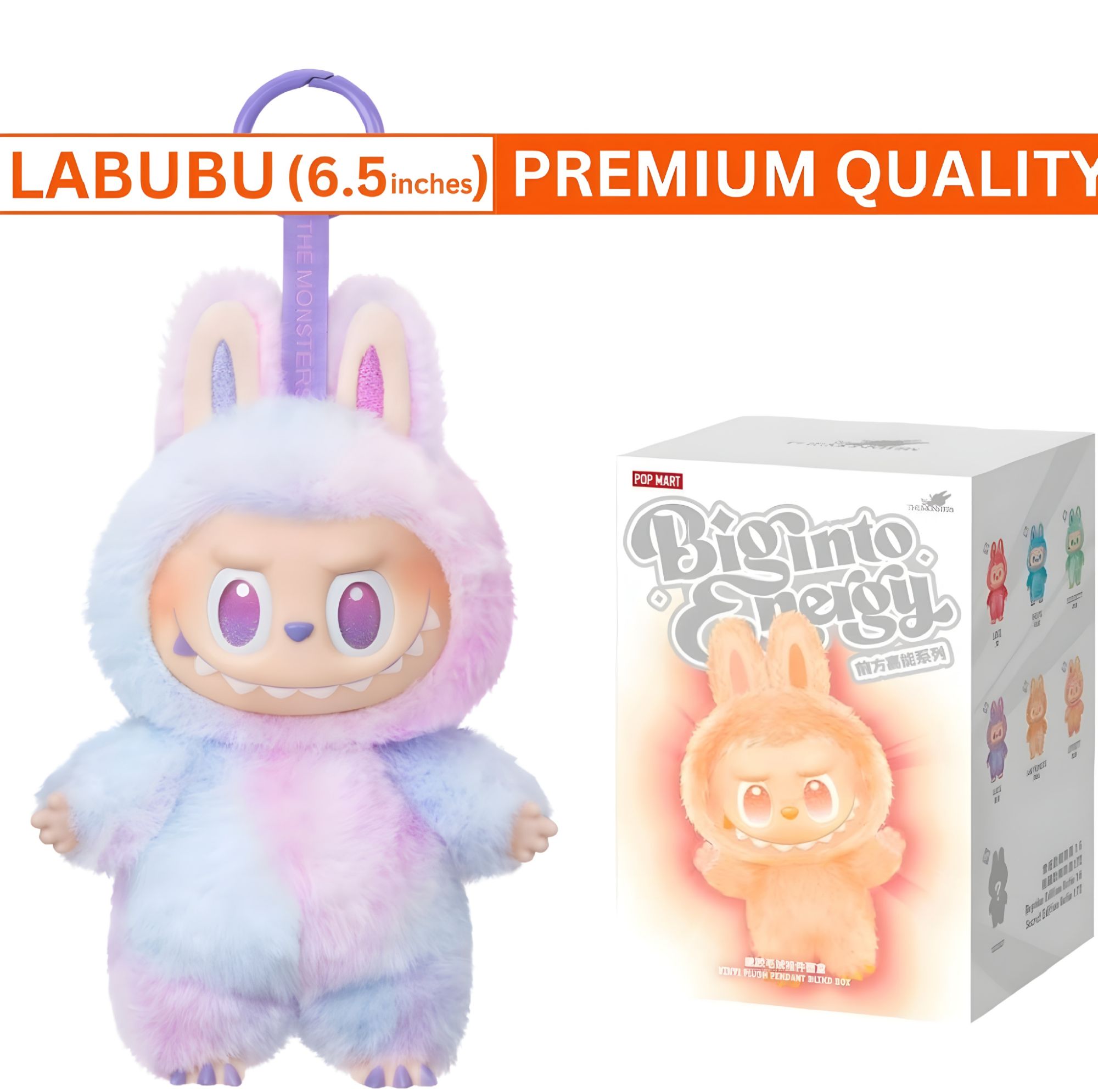 Labubu The monster Keychain Doll - Blind Box - 6.5inches Labubu doll keychain Stuff toy for Girls And Boys premuim good quality Labubu doll for kids