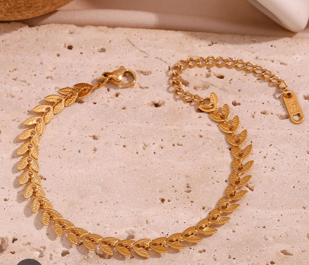1 Pc Anklet And Bracelet 2 In One Used Golden Snack Chain Stainless Steel For Women Jewellery
