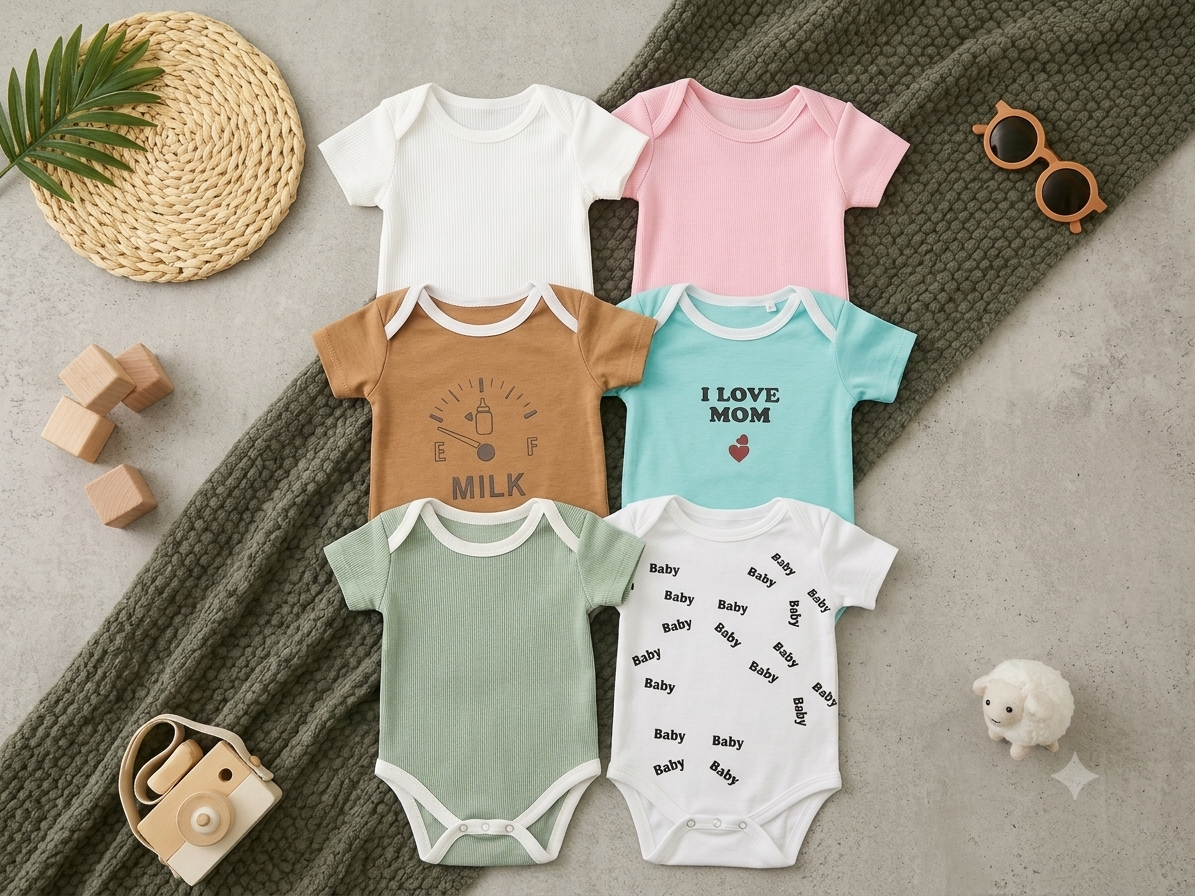 Pure Cotton Pack of 3 romper for boys and girls jump body suit
