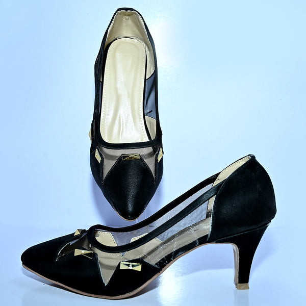High heel with beautiful net style DX101