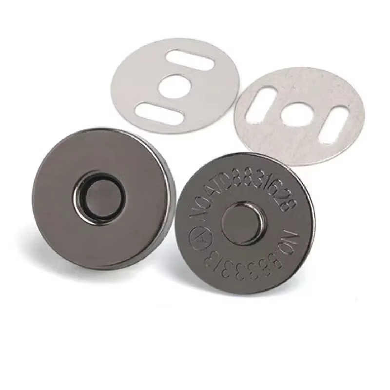 10sets/lot Magnetic Snap Fasteners Clasps Buttons Handbag Purse Wallet Craft Bags Parts Accessories Adsorption Buckle 14mm 18mm