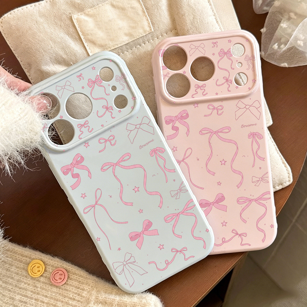 Silicone Bow Knot Painted Phone Case For   A57 5G A 57 A56 A55 A54 A37 A17 A16 A36 A35 A26 A07 A06 A05 Funda Cover