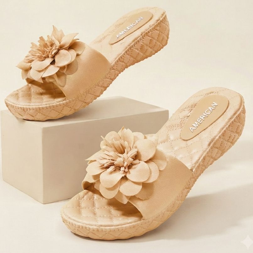 Fashion Wedge Sandals for Women, Pure Nylon, 2-inch Wedge Heel, Slip-On, Casual & Elegant, Available in Multiple Colors