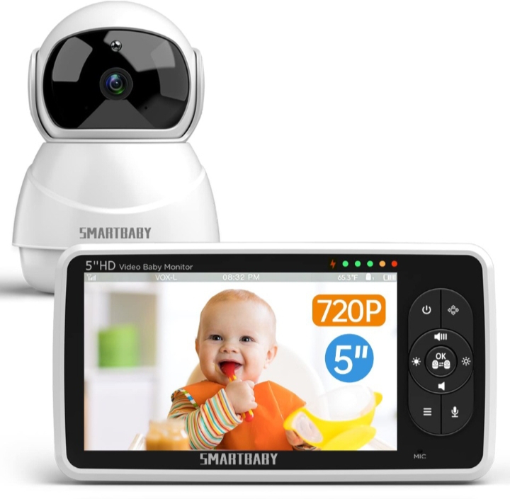 HelloBaby, SmartBaby, Adenew,Wireless Video Baby Monitor with Digital Camera, 3.2 Inch Screen Night Vision Temperature Monitoring & 2 Way Talkback System UK Interface Plug SmartBaby , Adenew (No WiFi)