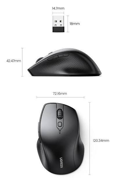 2.4Ghz Mini Wireless Optical Gaming Mouse & USB Receiver for PC Laptop |
