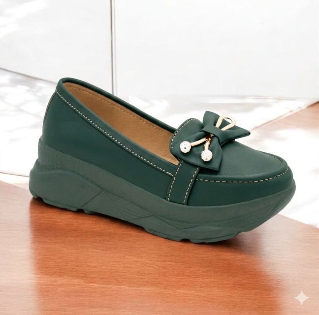 American Formal Wedge Loafers & Mocassions for Women Imported Wedge Sole Loafers for Women