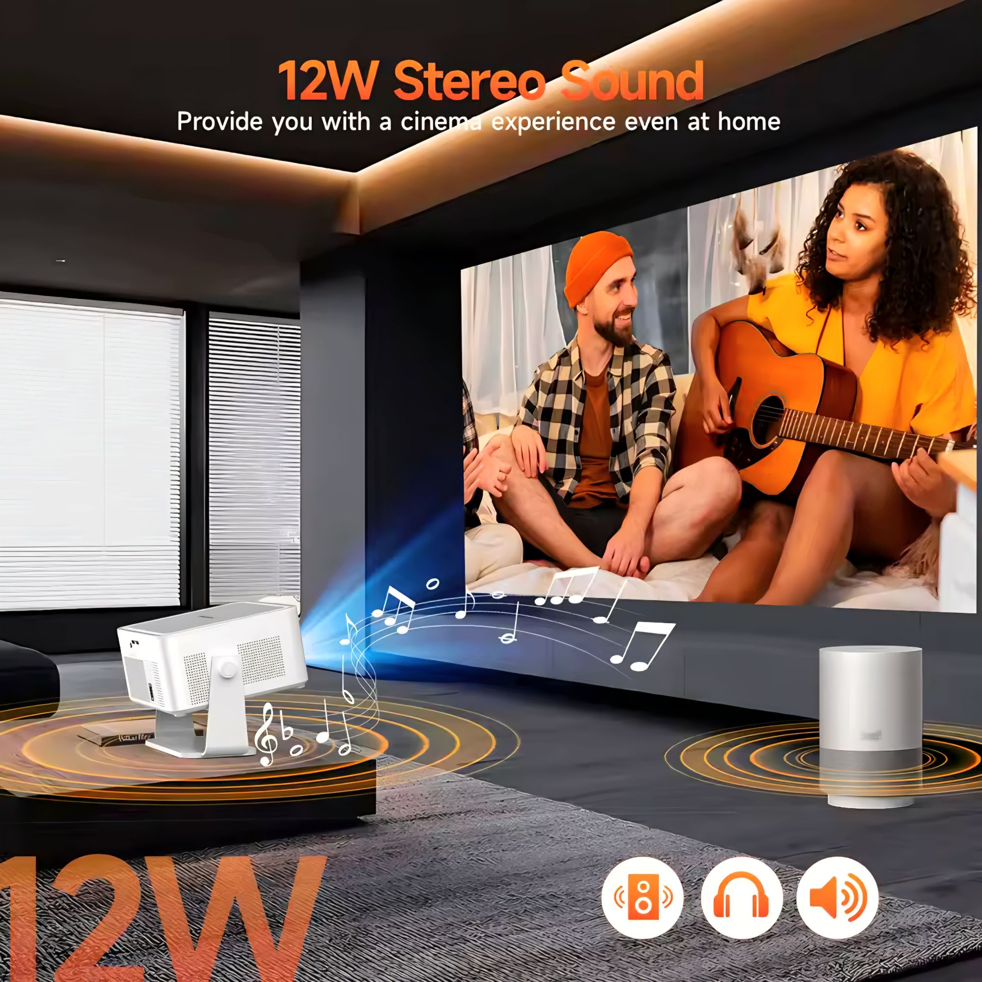 Magcubic HY450MAX 1100 Ansi LED Native 1080P Projector Android 14 Beam 8K Projectors Wifi6 BT5.4 Movie Home Theater Voice Control HY450