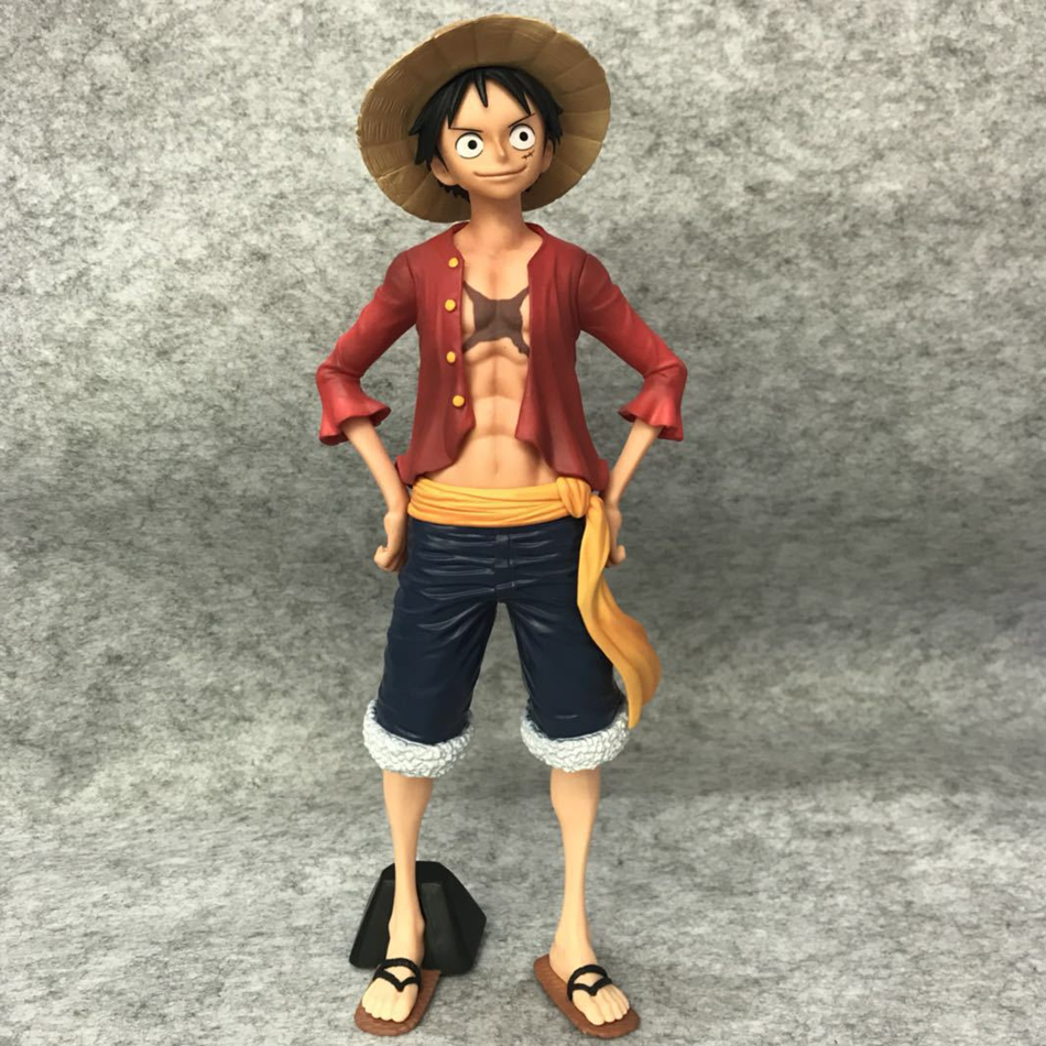 26CM One Piece Anime Figure Confident Smiley Luffy Changing Action Figurine Doll PVC Model Toys Collection DeskTop Toy 