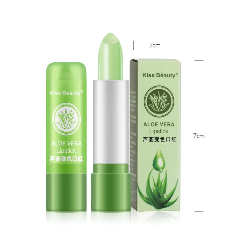 Aloe Vera Color Changing Lipstick – Temperature Sensitive Lip Balm – Long Lasting, Moisturizing, Non-Fading Magic Lip Color