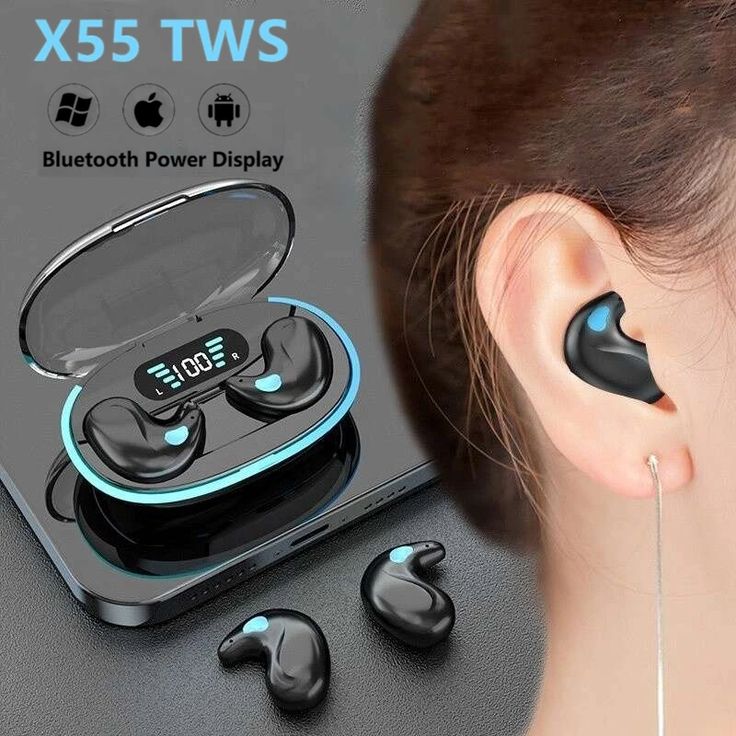 M10/M19/M25/X55/895B/M90/Air 31 TWS Wireless Bluetooth Earbuds - ENC Noise Cancellation, LED Display, Touch Control, Gaming Mode, Waterproof Headphones with Charging Case Compatible for Android & All Devices