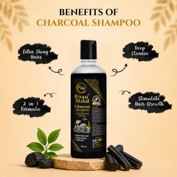Rivaaj Mahal Shampoo Conditioner Plus Herbal Nourishment For Strong Shiny And Healthy Hair Gentle Daily Cleanser For All Hair Types