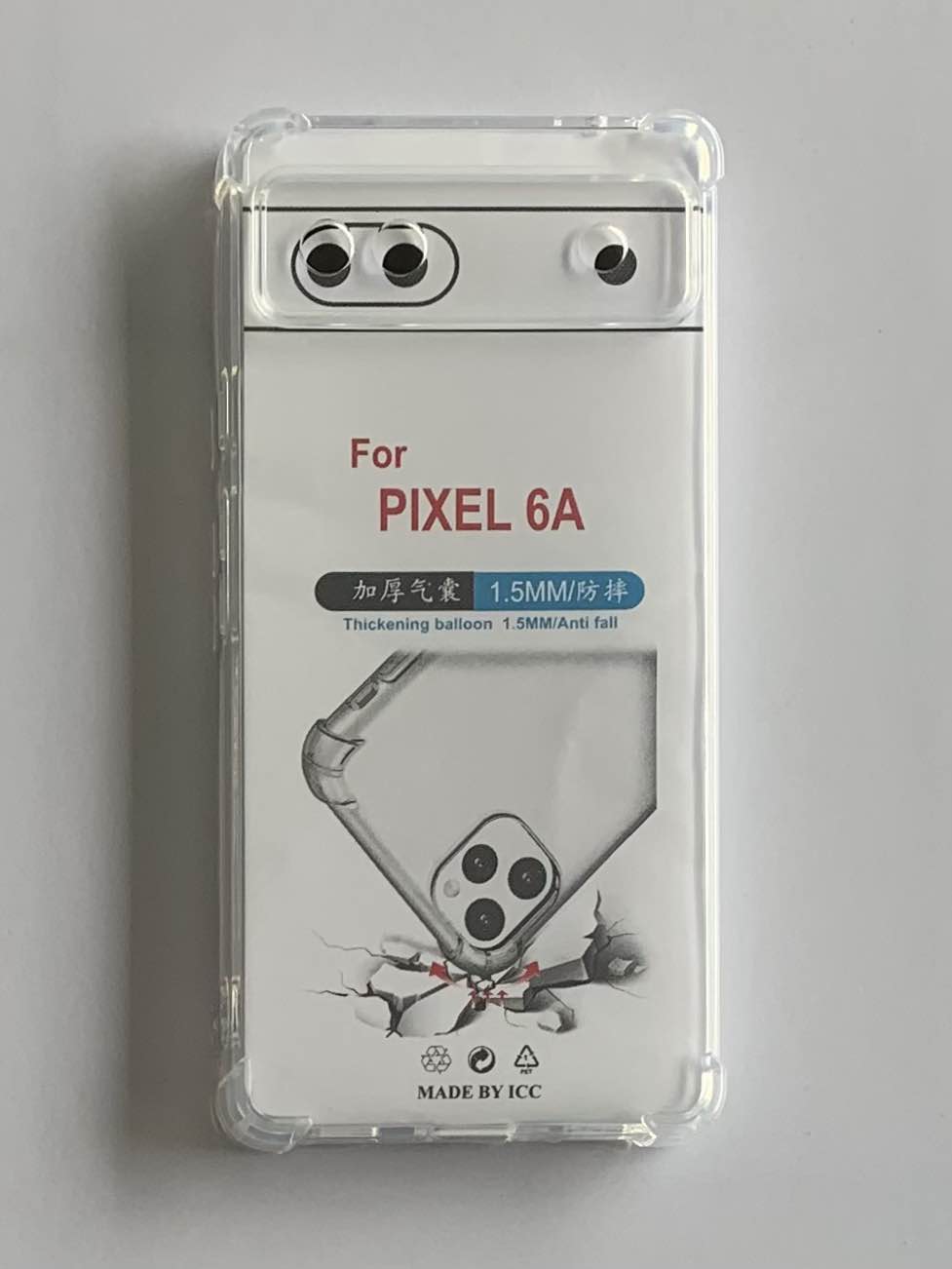 Google Pixel 6A Transparent Silicon Back Cover