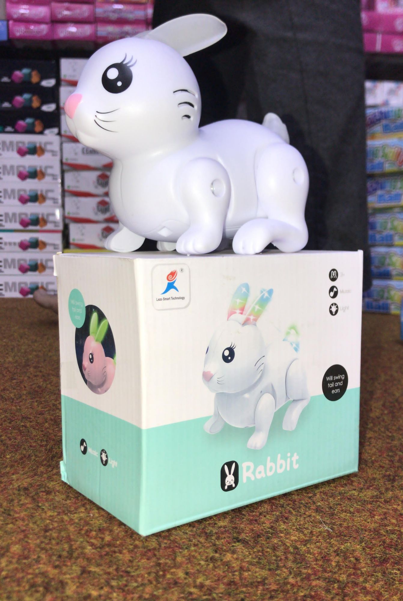 Funny Walking Rabbit Toy With Light & Music