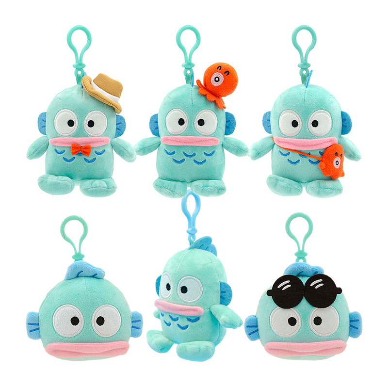Genuine Sanrio Hangyodon Small Pendant Plush Toy Anime Cartoon Sayuri Super Soft Model Doll Stuffed PP Cotton Kids Birthday 