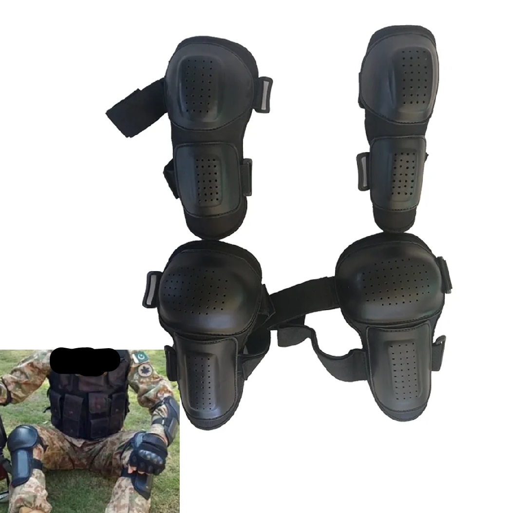 High-Quality Motorcycle Knee & Shin elbow Guards Protective Gear Set for Riding bike Safety - New knee pad