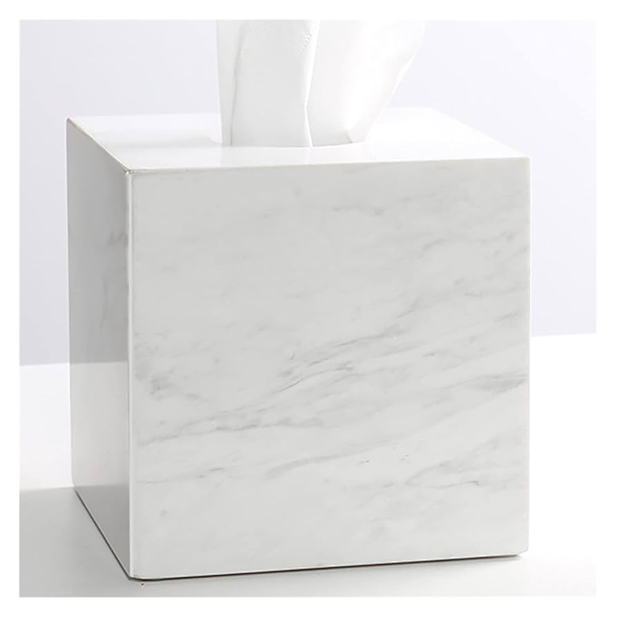 Crafted from premium marble, this square tissue box combines timeless elegance with modern design. Its polished finish makes it a perfect accent piece for any room. 2