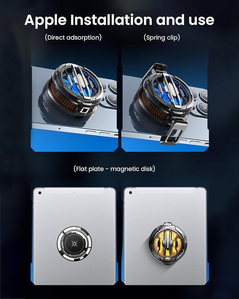 MEMO CX07 CX08 & CX15 Mobile Phone Cooler Magnetic Cooling Fan Case Radiator For PUBG Gaming Back Clip Cool Heat Sink For Smartphones