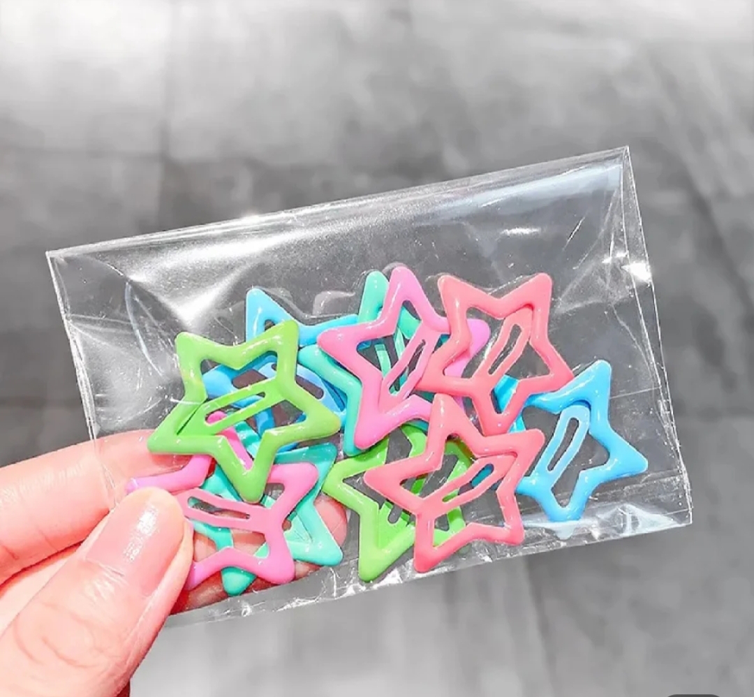 Hair Pins/colourful star hair pins for kids/headwear for kids/10-20-40 piece