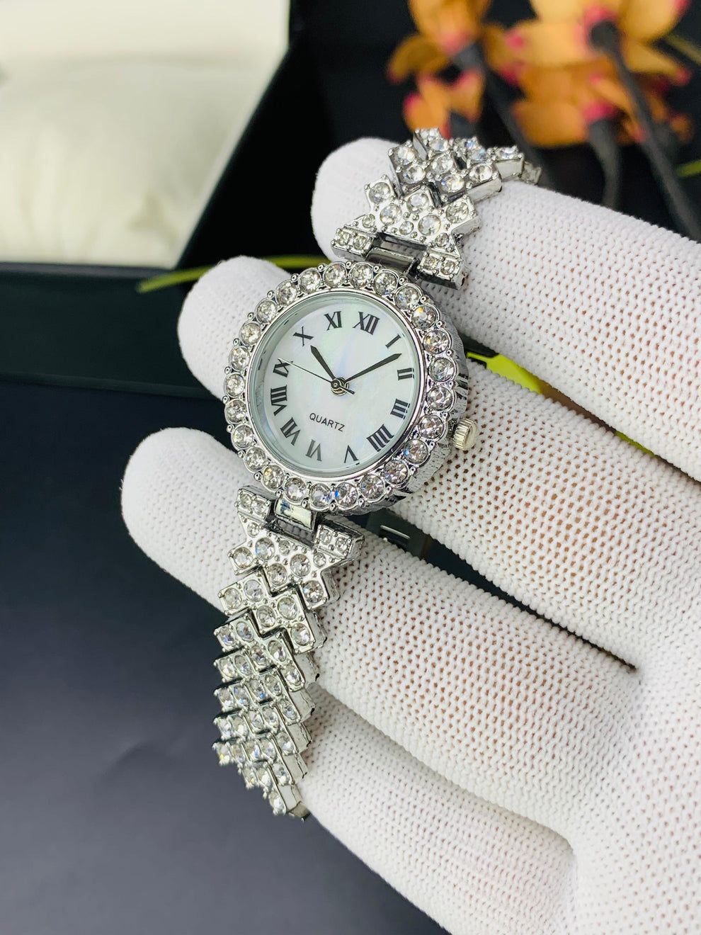 Watch - Fashion Square Watch Women Silver Watches Stainless Steel Band Quartz Wristwatches Ladies with bracelet set | Round watch | Rectangular Watch