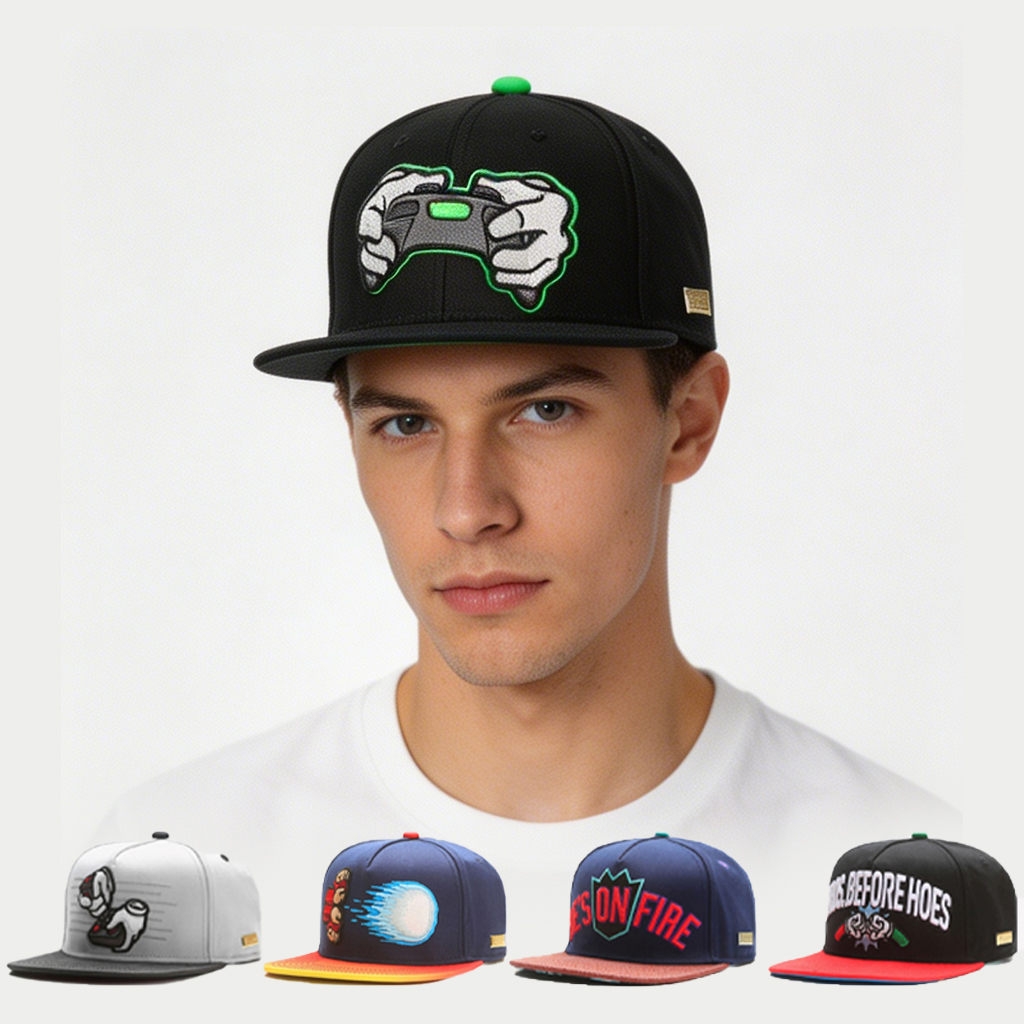 Fashion Luxury Embroidery Baseball Cap for Women Men HipHop Sport Unisex Cotton Flat Edge Snapback HatSun Trucker Hat Dad Gorras