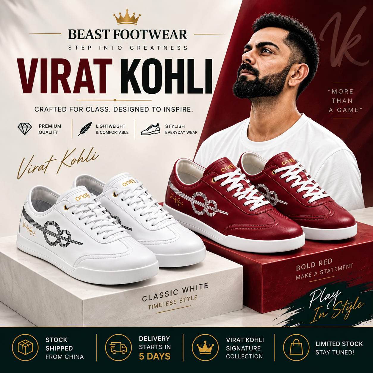 White Sneakers for Men & Women | Trendy Stylish Casual Shoes | Lightweight Comfortable Footwear