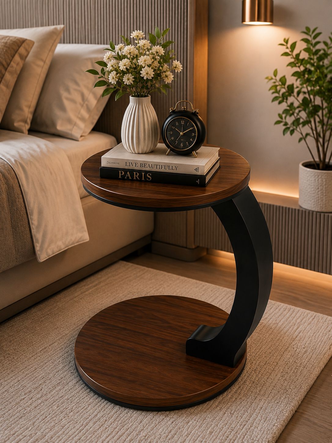 Luxury C Style Sofa End Table