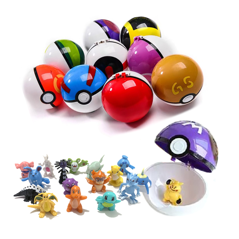 Pokemon Figure Set Toys 12/24pcs Different Styles Tomy Model Collection 2-3cm Pikachu Anime Poke Ball Go Elf Toys Dolls 