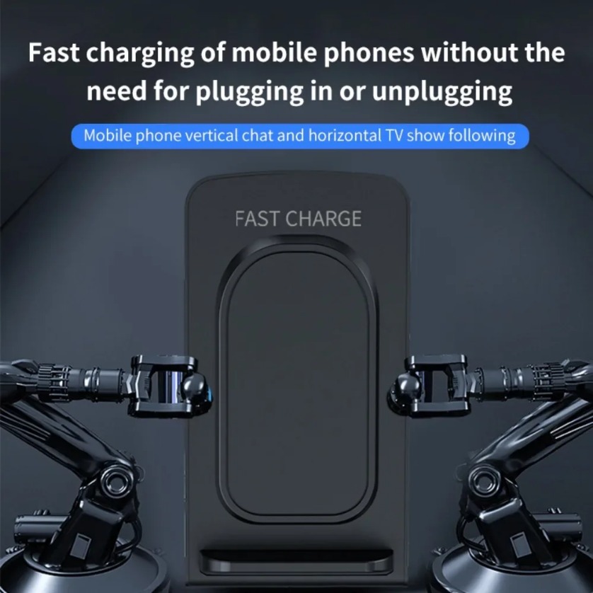 30W Phone Holder Dock Wireless Charger Stand For iPhone 16 15 14 13 12 Pro Max  S25  Fast Charging Station