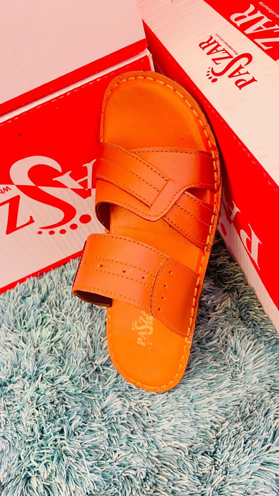 zezoo Classic Comfort Leather Sandals" Hand made PU Sole  for party and office& Camelo Sandal Best quality