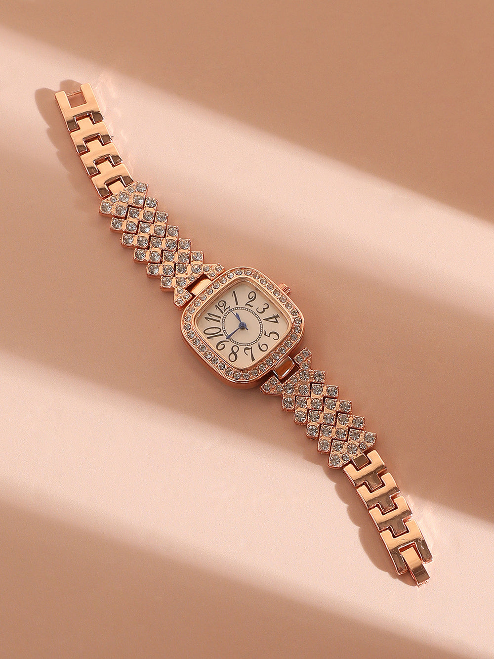 HOT DEALS NO 1 Fashion Luxury Vintage Diamond Square Watch Digital dial Quartz Women's Watch