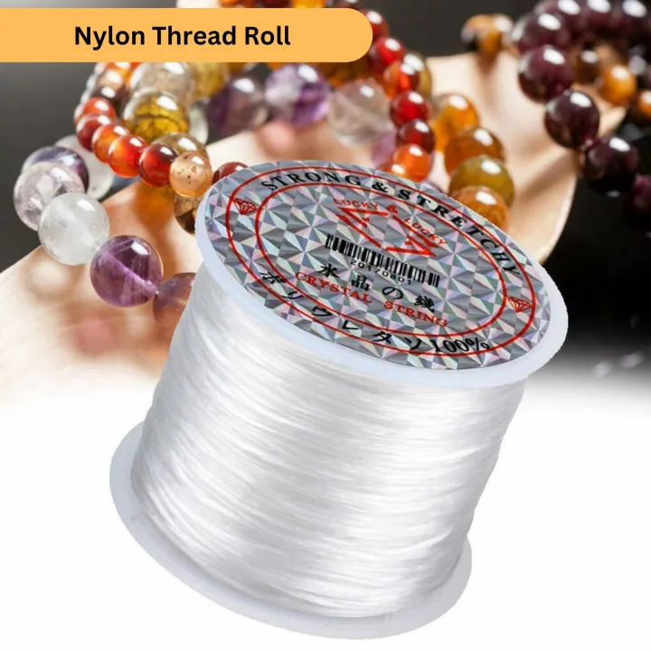 Stretchable Thread For Jewlery Making Nylon Thread For Bracelet Making Elastic String For Beading Jewelry Cord Elastic Bracelet Rope Crystal Beading Cords for Jewelry Making Beading Thread Elastic String Cord