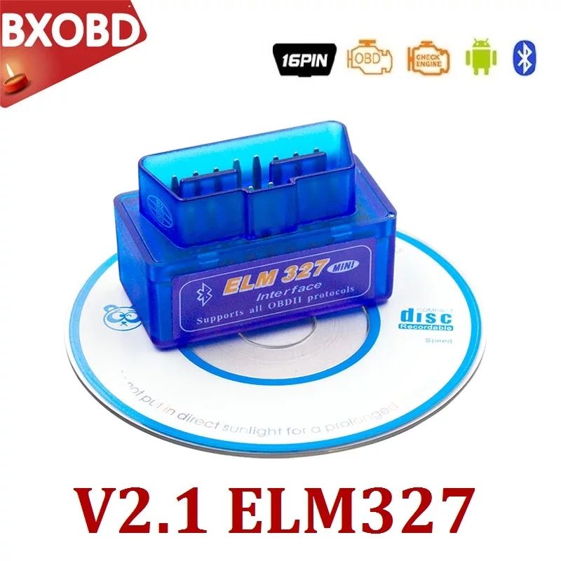 MINI ELM327 Bluetooth OBD2 II V2.1 White Smart Car Diagnostic Interface ...