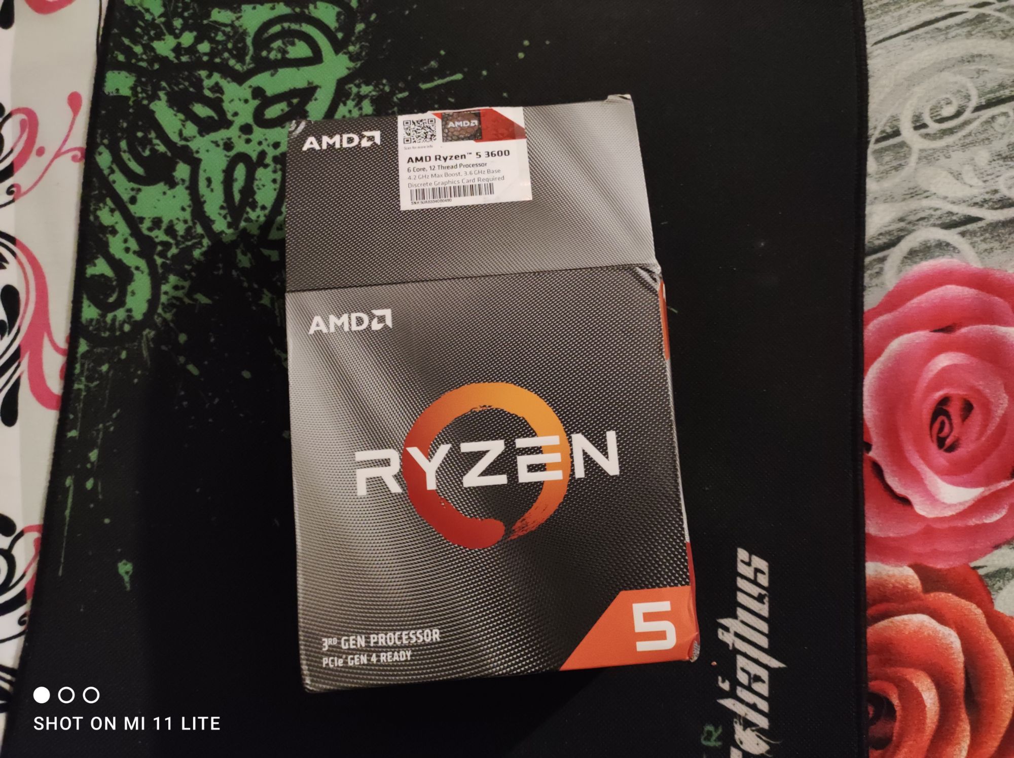 AMD Ryzen 5 3600 Desktop Processor ( TRAY PACK ) Without CPU Cooler ...