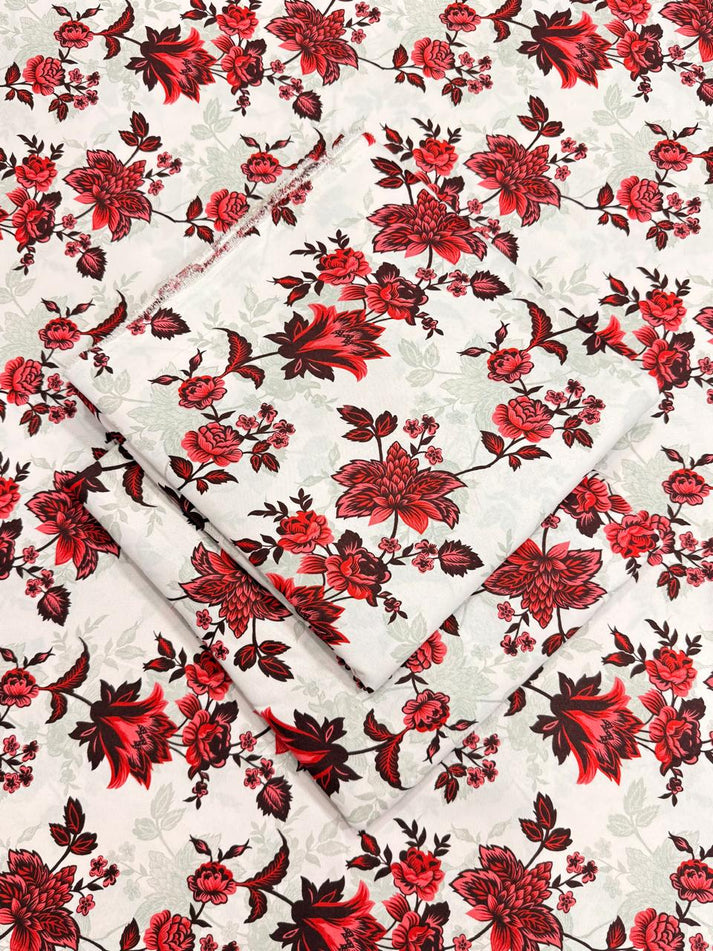 cotton lawn poly mix All over printed 2 piece printed stuff wash burr warranty